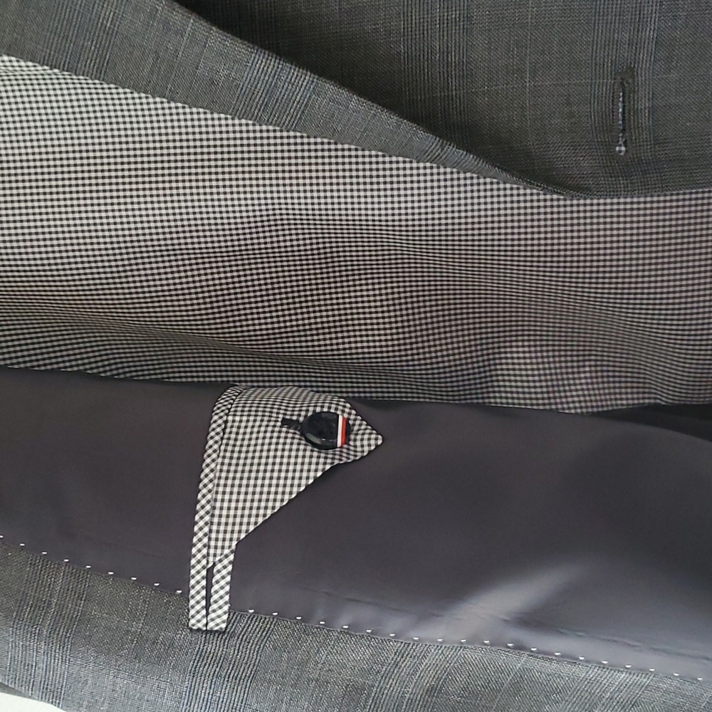 Tommy Hilfiger Gray Wool Blend Stretch Sport Coat Blazer 44 Long and Regular - Picture 5 of 9